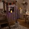 3ft. Pre-Lit Halloween Deluxe Black Twig Artificial Tree with 36 Orange & Purple LED Lights